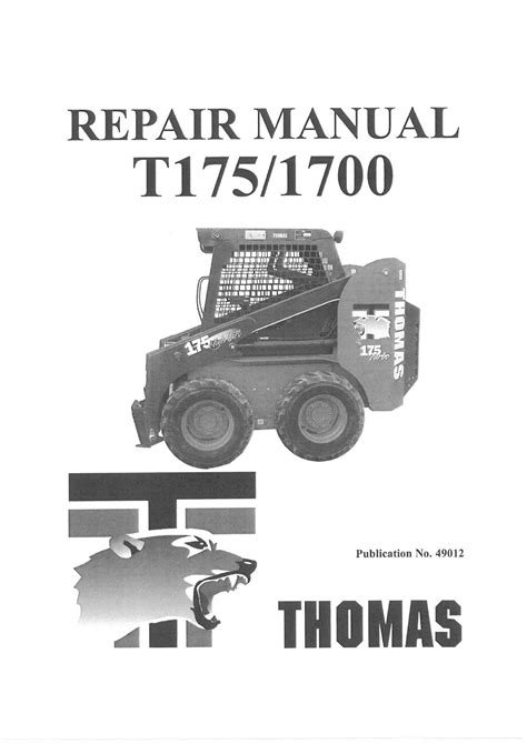 thomas t175 service manual